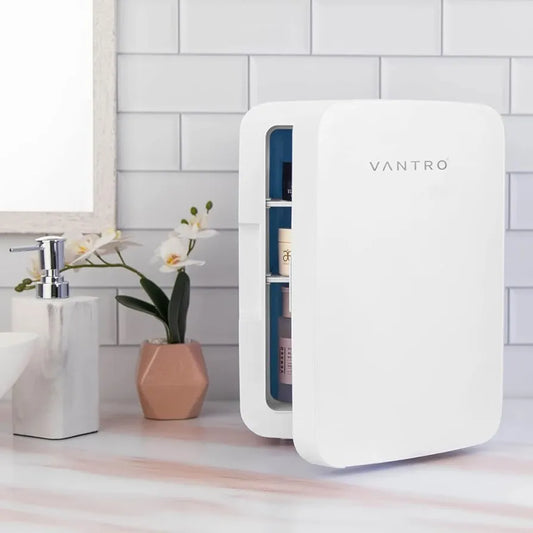 SMART MINI FRIDGE VANTRO 10L Portable Fridge Model :: R10 Cooler and Warmer For Car & Home, for Cosmetics, Beverage & Food, Thermoelectric Cooler & Warmer 220V AC/12V DC