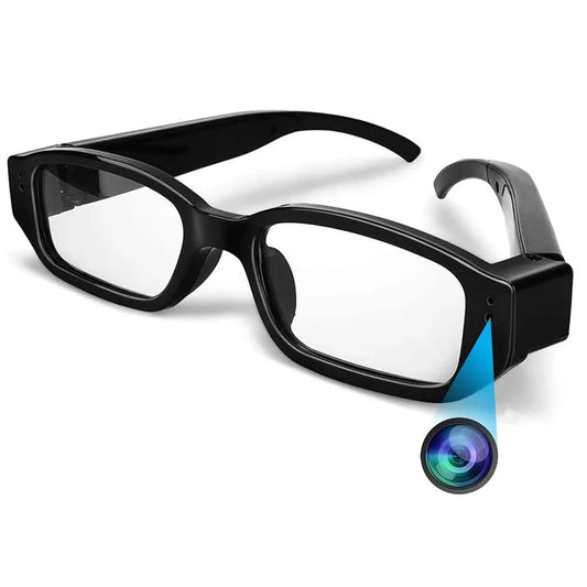 Glass Camera Invisible Lens No Hole Complete Camera HD Video Audio Glass Hd 1080p Eyewear Indoor Outdoor Video Recording Camera for Meeting, Travel (Glass Camera)