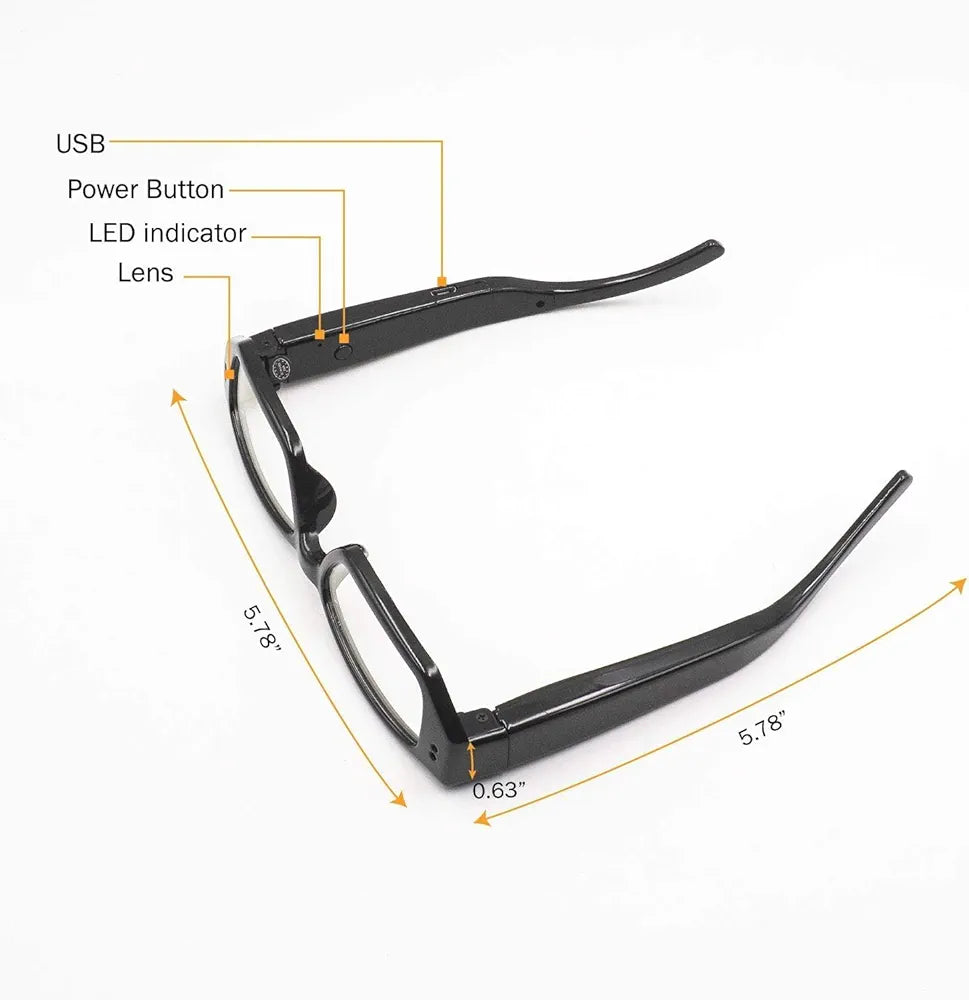 Glass Camera Invisible Lens No Hole Complete Camera HD Video Audio Glass Hd 1080p Eyewear Indoor Outdoor Video Recording Camera for Meeting, Travel (Glass Camera)