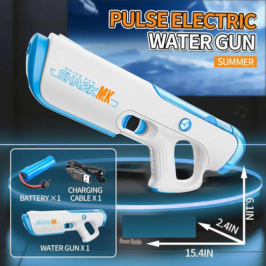 Electric Water Gun Toy with Automatic Water Absorption Function 25Ft Range | Self-Filling | Rechargeable High Pressure Mechanism Ideal Outdoor Toy for Pool & Beach Fun