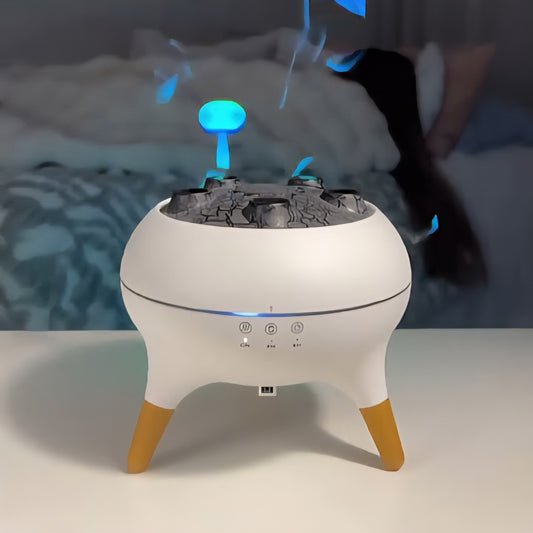 Dynamic Jellyfish Air Humidifier & Jellyfish Essential Oil Diffuser for Home, Office, Yoga - 7 Color-Changing Lights, Remote Control, 4H/8H Timer Setting, Auto Shut-Off 250ml