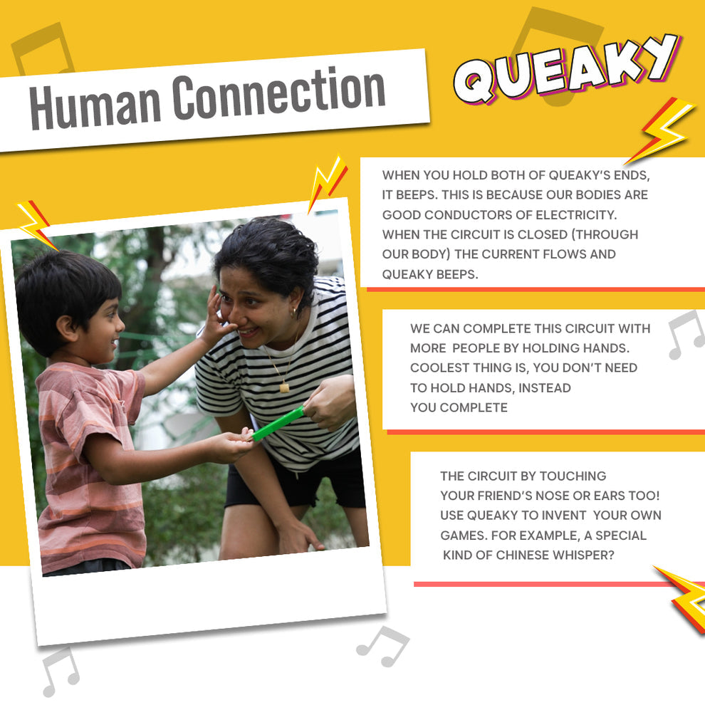 Blix Queaky- STEM Toy, Experimental Toy, Learning Toy, Creative Toy, Educational Toy, Best Gift Toy for Kids, Queaky is not just Musical and Sound Toy, Learn Through Play
