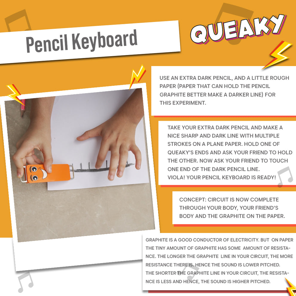 Blix Queaky- STEM Toy, Experimental Toy, Learning Toy, Creative Toy, Educational Toy, Best Gift Toy for Kids, Queaky is not just Musical and Sound Toy, Learn Through Play